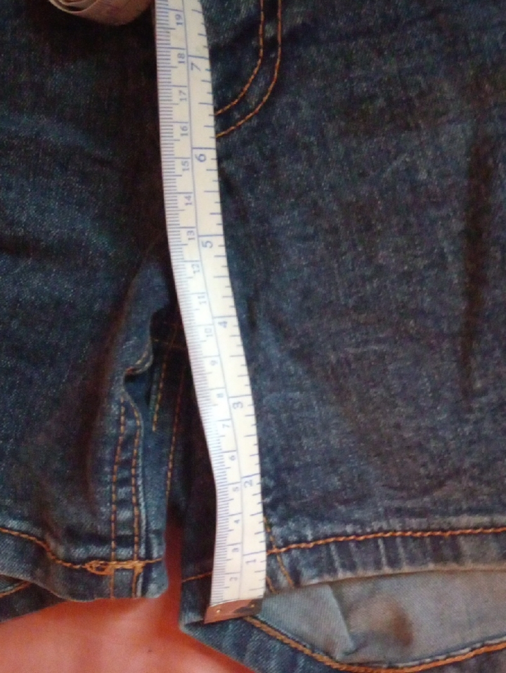 Denim Cargo Women’s Shorts in Dark Blue - Picture 6 of 6